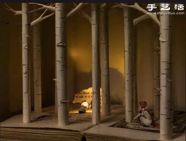 精致細膩的書本紙雕作品欣賞 -  rpnrmr.com