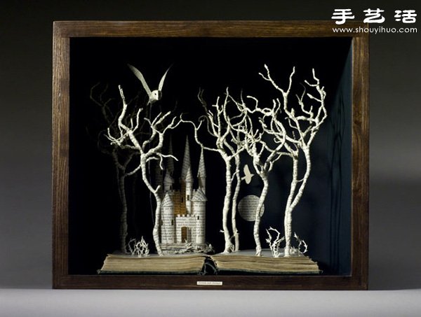 精致細膩的書本紙雕作品欣賞 -  rpnrmr.com
