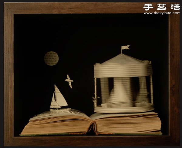 精致細膩的書本紙雕作品欣賞 -  rpnrmr.com