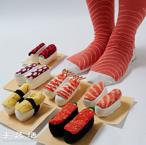 日本人發(fā)明的創(chuàng)意生魚片壽司襪子 -  rpnrmr.com