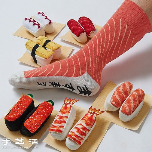 日本人發(fā)明的創(chuàng)意生魚片壽司襪子 -  rpnrmr.com