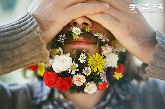 男人胡子上插花你見過沒？ -  rpnrmr.com