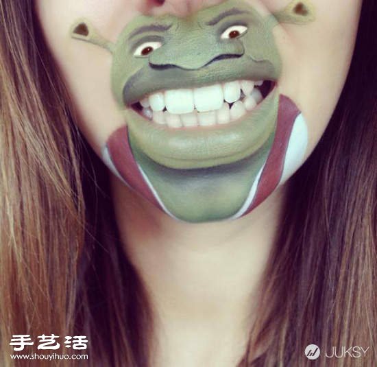 女人嘴唇作為畫布 唇彩DIY有趣的卡通圖案 -  rpnrmr.com