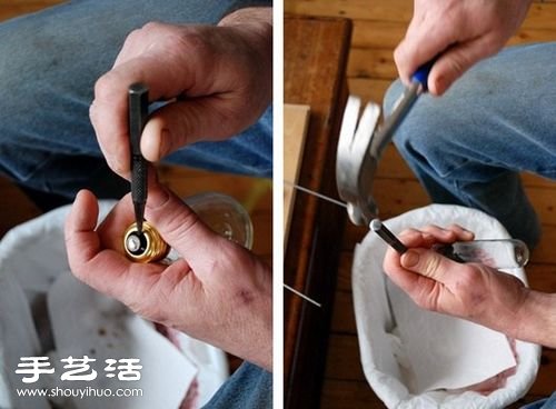 燈泡+鐵絲 廢物利用制作藝術(shù)范兒花瓶 -  rpnrmr.com