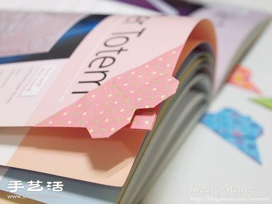 新穎的心形書簽/折紙書簽手工制作圖解教程 -  rpnrmr.com