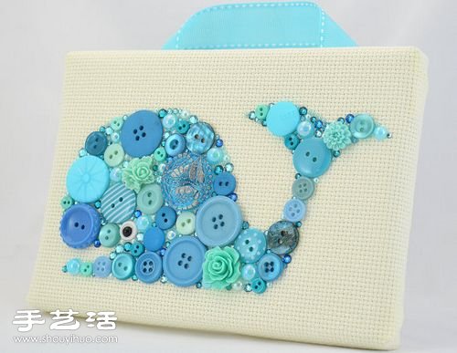可愛紐扣拼貼畫DIY 拼貼畫用紐扣做的方法 -  rpnrmr.com