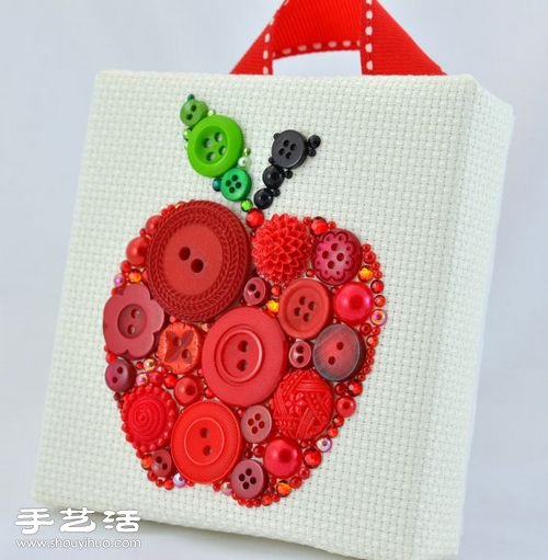 可愛紐扣拼貼畫DIY 拼貼畫用紐扣做的方法 -  rpnrmr.com