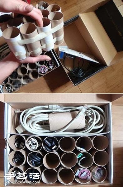 鞋盒廢物利用手工制作實用收納盒/展示架 -  rpnrmr.com