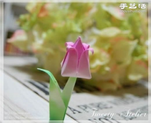 折紙含苞待放百合花紙花手工制作圖解教程 -  rpnrmr.com