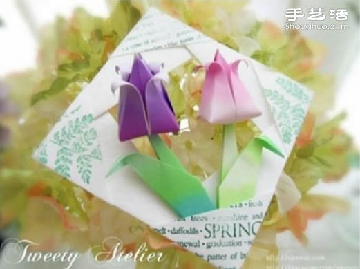 折紙含苞待放百合花紙花手工制作圖解教程 -  rpnrmr.com