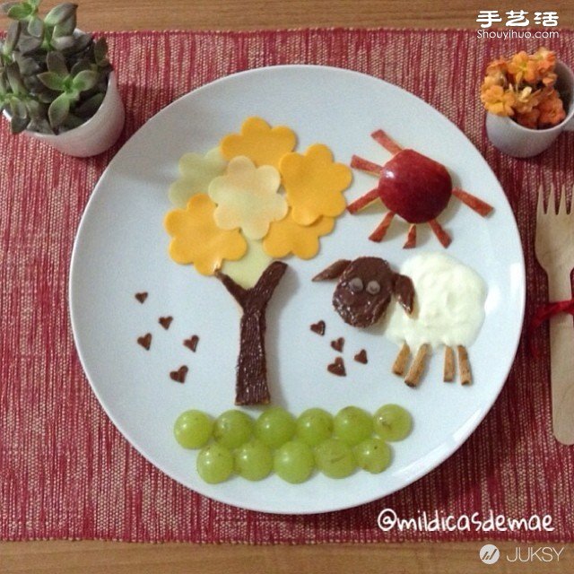 一位巴西媽媽為挑食女兒DIY創(chuàng)意擺盤拼盤 -  rpnrmr.com