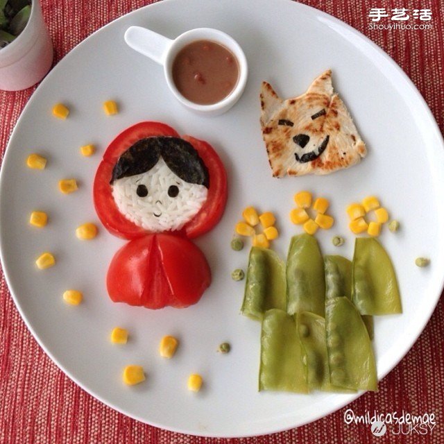 一位巴西媽媽為挑食女兒DIY創(chuàng)意擺盤拼盤 -  rpnrmr.com