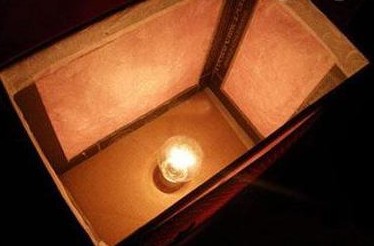 廢舊紙箱廢物利用手工制作漂亮臺(tái)燈圖解教程 -  rpnrmr.com
