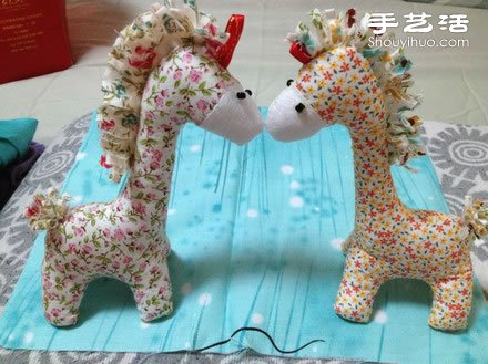 布藝小馬玩具手工制作圖解教程 -  rpnrmr.com