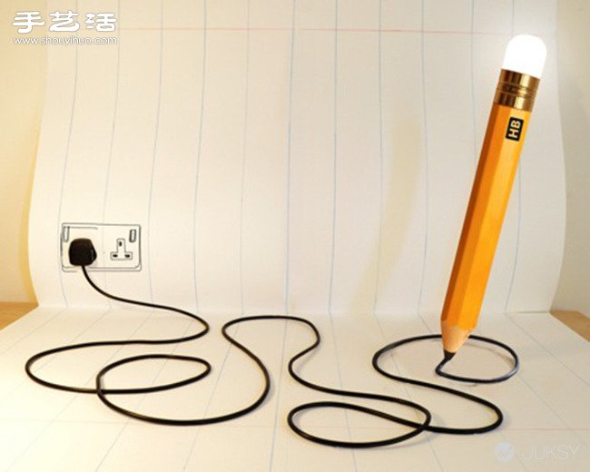 純手工制作創(chuàng)意鉛筆造型燈具——HB LAMP -  rpnrmr.com