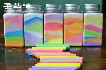 彩色粉筆DIY手工制作漂亮裝飾品圖解教程 -  rpnrmr.com