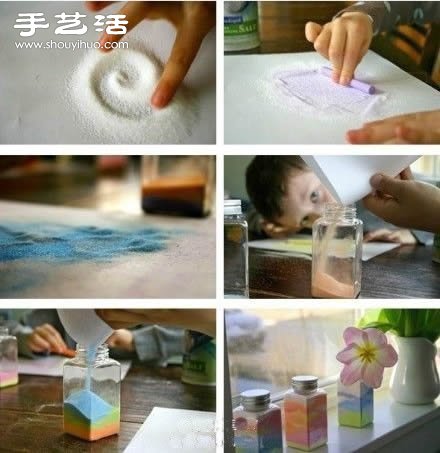 彩色粉筆DIY手工制作漂亮裝飾品圖解教程 -  rpnrmr.com
