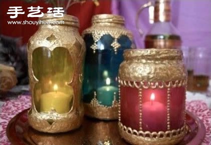 東亞特色玻璃燭臺手工制作圖解教程 -  rpnrmr.com
