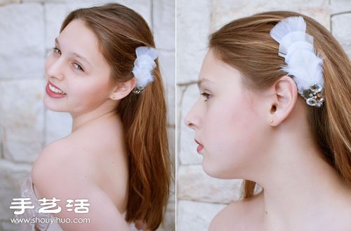 浪漫羽毛發(fā)卡發(fā)飾手工制作圖解教程 -  rpnrmr.com