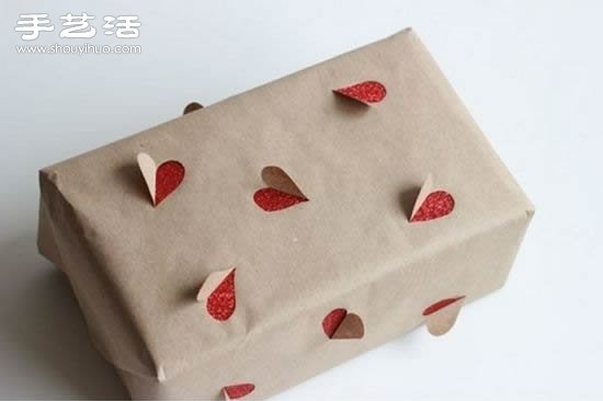 簡單手工DIY立體心形圖案包裝紙圖解教程 -  rpnrmr.com