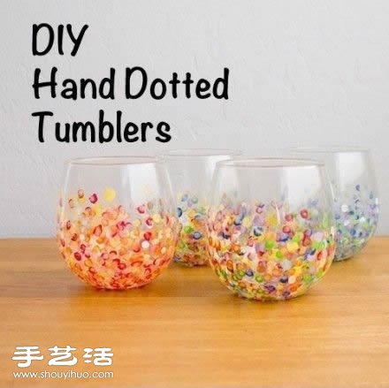 DIY色彩斑斕玻璃杯 作為中秋禮物不錯哦！ -  rpnrmr.com