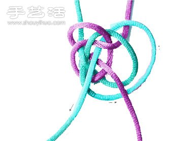 雙線紐扣結(jié)的編法圖解 -  rpnrmr.com