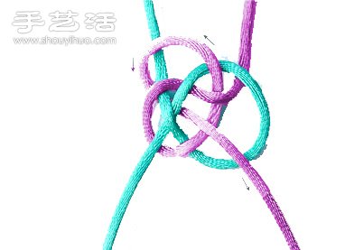 雙線紐扣結(jié)的編法圖解 -  rpnrmr.com
