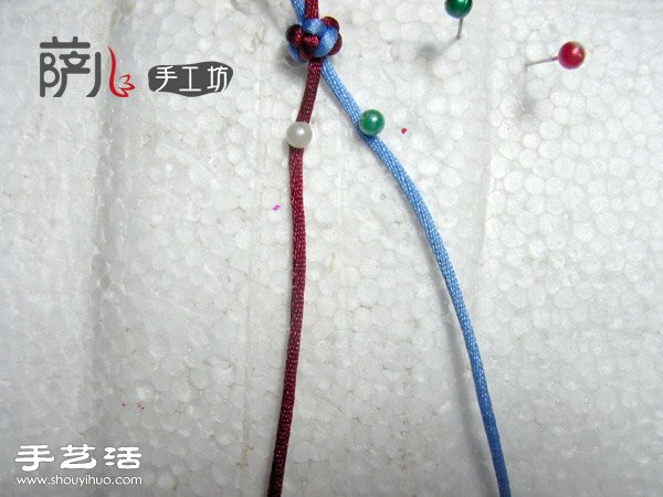 兩根繩子蛇結(jié)手繩的編法圖解 -  rpnrmr.com