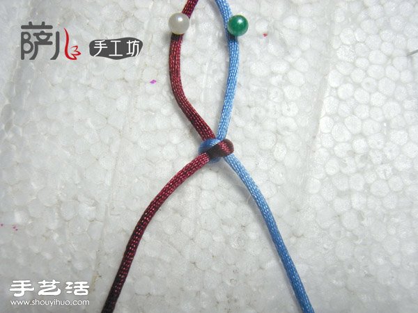兩根繩子蛇結(jié)手繩的編法圖解 -  rpnrmr.com