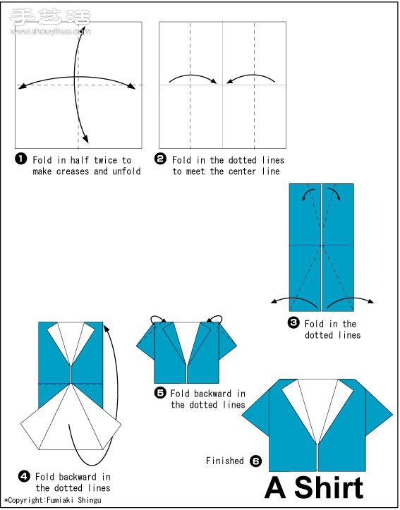 漂亮的折紙衣服圖解教程大全 -  rpnrmr.com