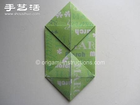 兩張紙折紙四葉草 四葉草的折法圖解教程 -  rpnrmr.com
