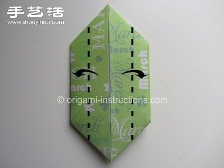 兩張紙折紙四葉草 四葉草的折法圖解教程 -  rpnrmr.com