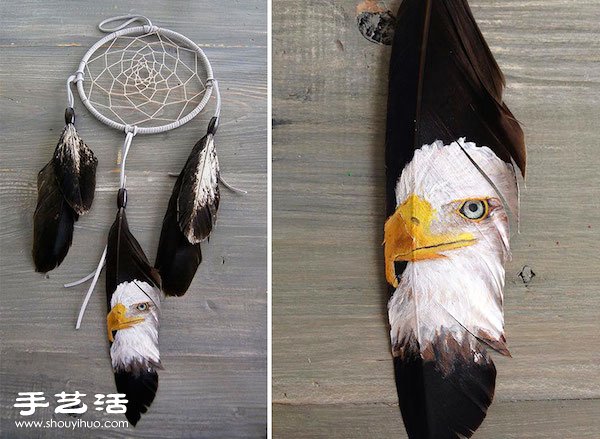 充滿靈魂的印地安風(fēng)格羽毛畫手工藝品 -  rpnrmr.com
