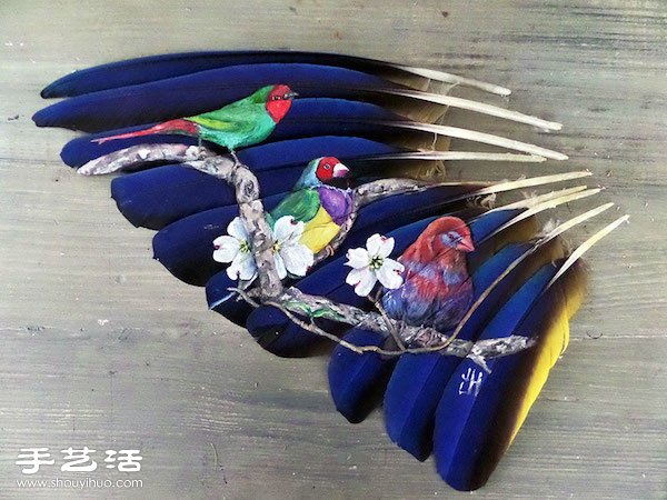 充滿靈魂的印地安風(fēng)格羽毛畫手工藝品 -  rpnrmr.com