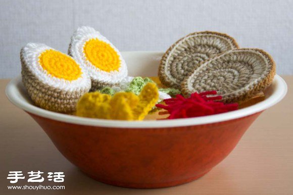 日本手工達(dá)人用毛線織出的一碗拉面！ -  rpnrmr.com
