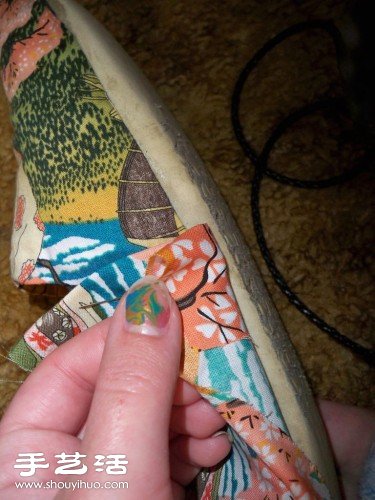 舊布鞋改造利用 DIY時尚田園風(fēng)布藝美鞋 -  rpnrmr.com