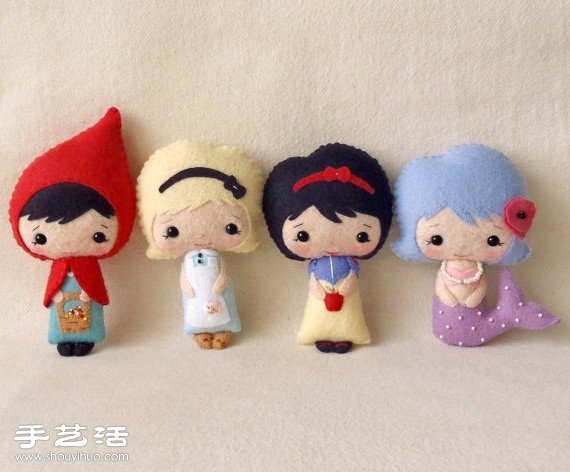 很可愛(ài)的手工不織布娃娃作品欣賞 -  rpnrmr.com