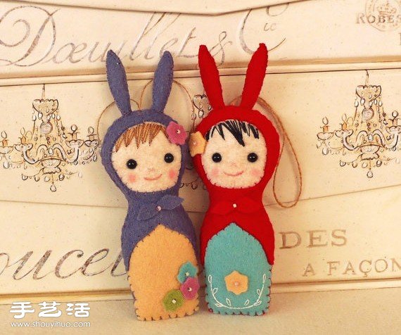很可愛(ài)的手工不織布娃娃作品欣賞 -  rpnrmr.com