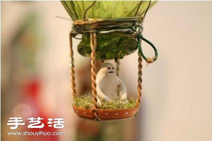 舊燈泡變廢為寶創(chuàng)意DIY熱氣球手工藝品 -  rpnrmr.com