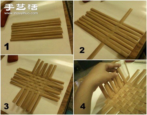 牛皮紙折紙手工制作圓形方形收納盒圖解 -  rpnrmr.com
