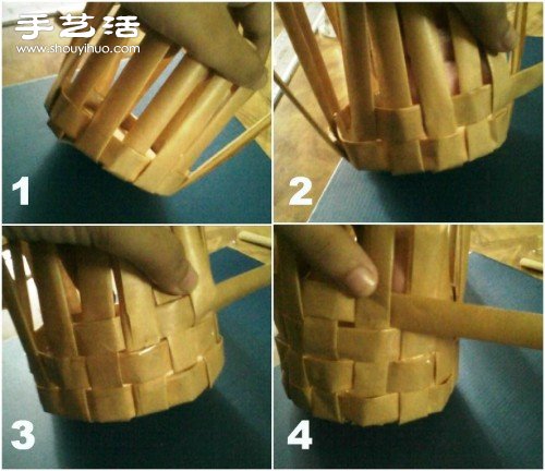 牛皮紙折紙手工制作圓形方形收納盒圖解 -  rpnrmr.com