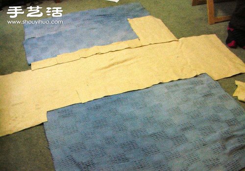 舊毛巾手工改造DIY制作拼布披巾/浴巾 -  rpnrmr.com