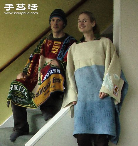 舊毛巾手工改造DIY制作拼布披巾/浴巾 -  rpnrmr.com