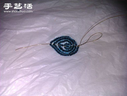 串珠玫瑰花手捧花手工制作圖解教程 -  rpnrmr.com