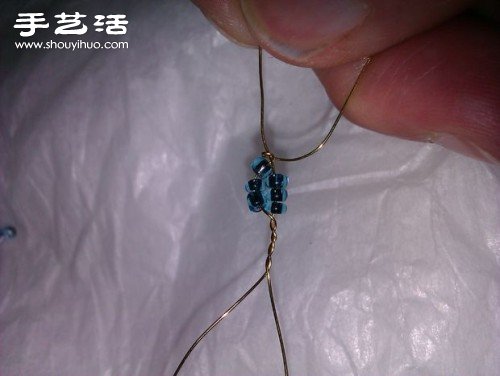 串珠玫瑰花手捧花手工制作圖解教程 -  rpnrmr.com