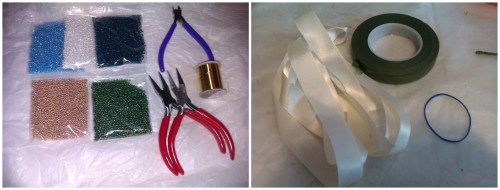 串珠玫瑰花手捧花手工制作圖解教程 -  rpnrmr.com