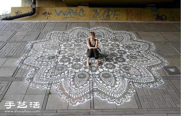 蕾絲花兒創(chuàng)意涂鴉藝術DIY -  rpnrmr.com