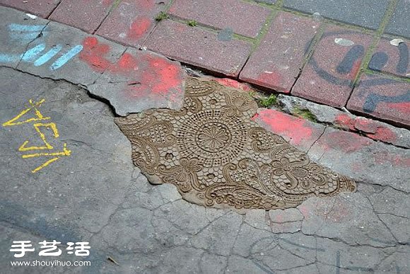 蕾絲花兒創(chuàng)意涂鴉藝術DIY -  rpnrmr.com