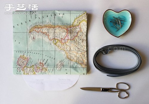 DIY手工制作帶世界地圖的帆布包束口包教程 -  rpnrmr.com