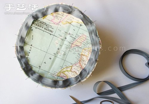 DIY手工制作帶世界地圖的帆布包束口包教程 -  rpnrmr.com